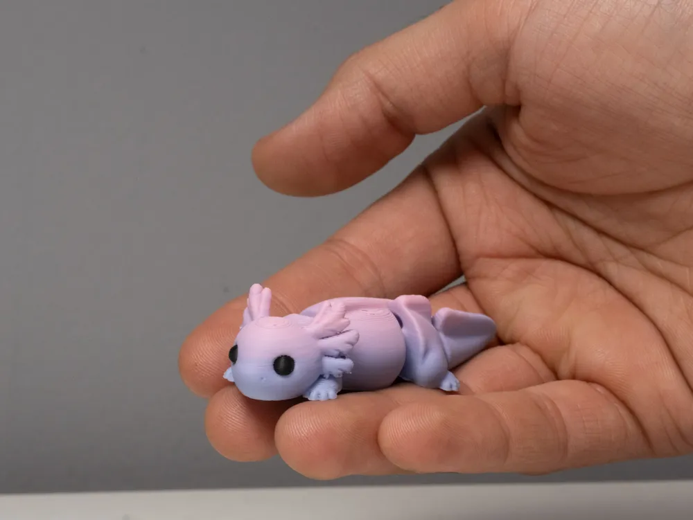 3D printed articulated axolotl