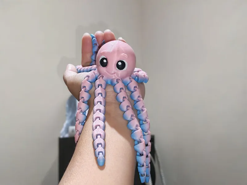 3D printed articulated octopus